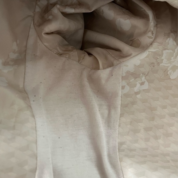 Guess Cream Faux Leather Jacket Moto Feminine Size XL Lightweight Neutral Y2K - Picture 12 of 16